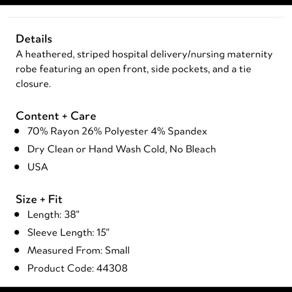 Pinkblush Maternity Robe - Picture 4 of 4